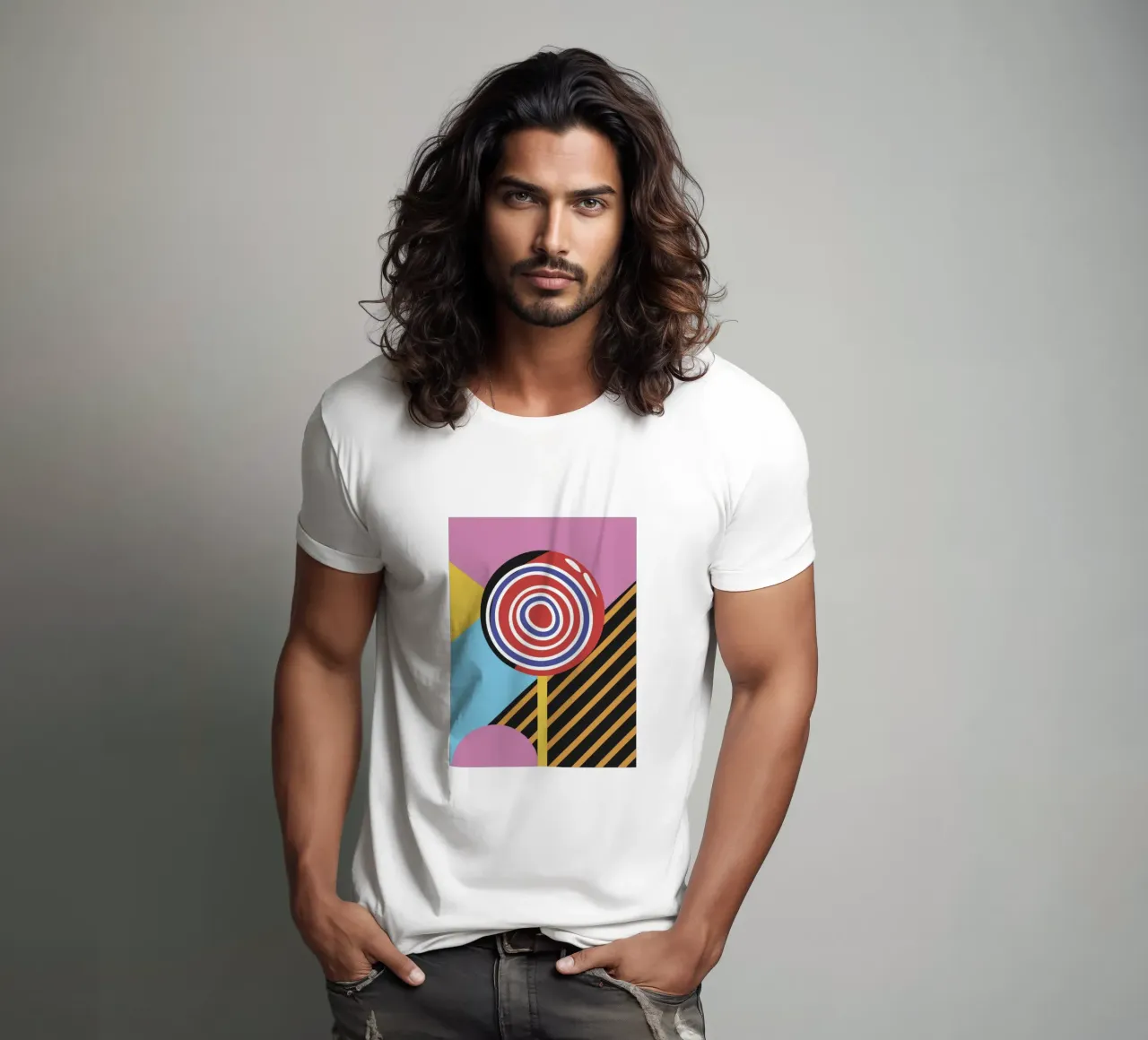 Caramelle lecca-lecca colorate t-shirt da LOOK DIFFERENT