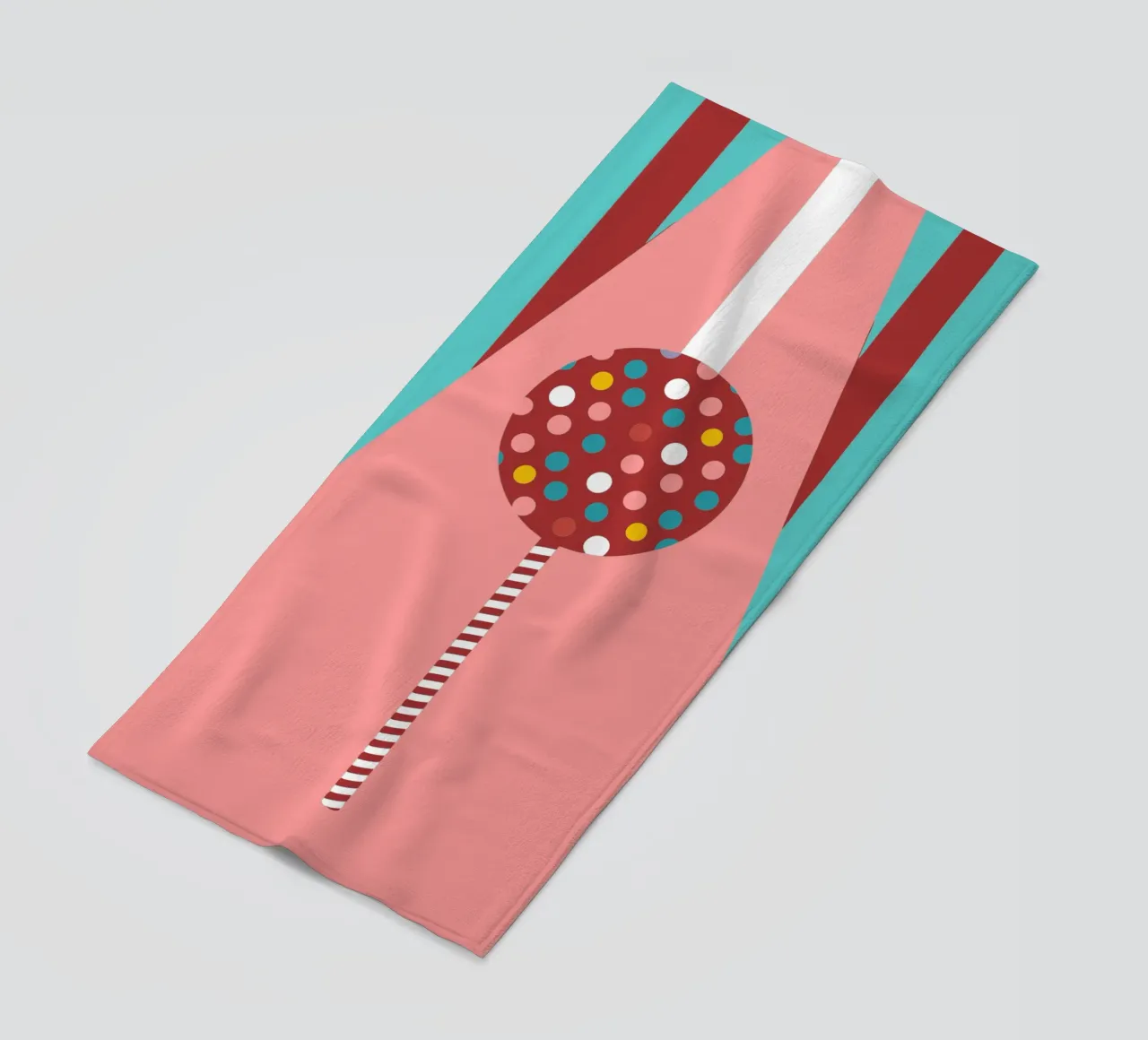 Caramelle lecca-lecca telo mare da LOOK DIFFERENT