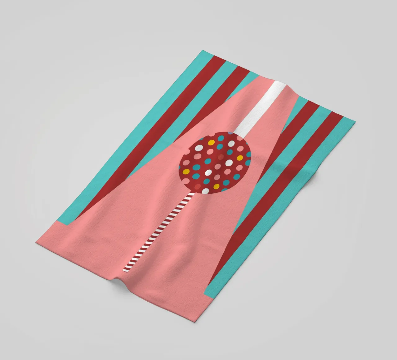 Caramelle lecca-lecca telo mare da LOOK DIFFERENT