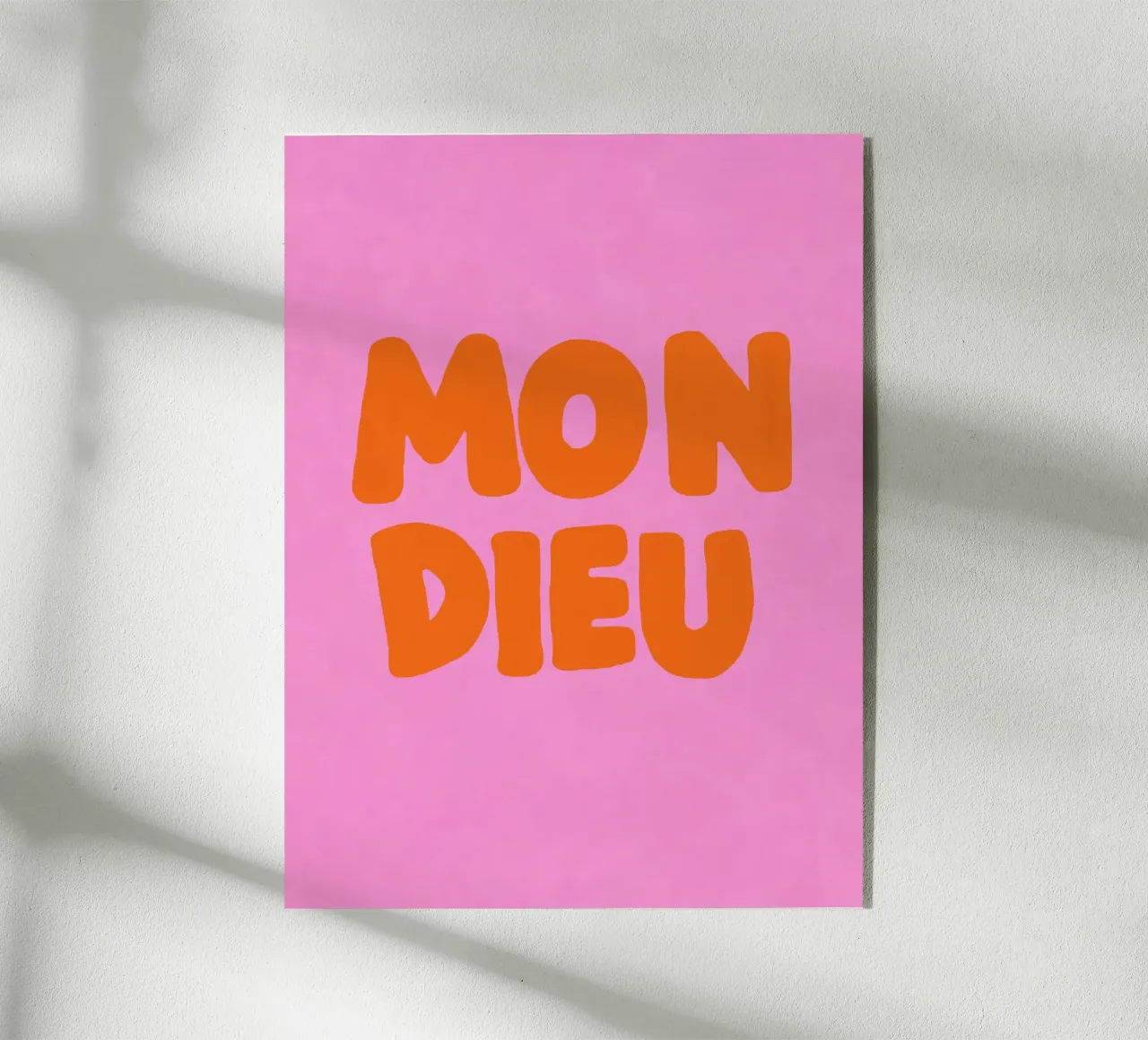 Mio Dio, Rosa plexiglass da Carinaprint