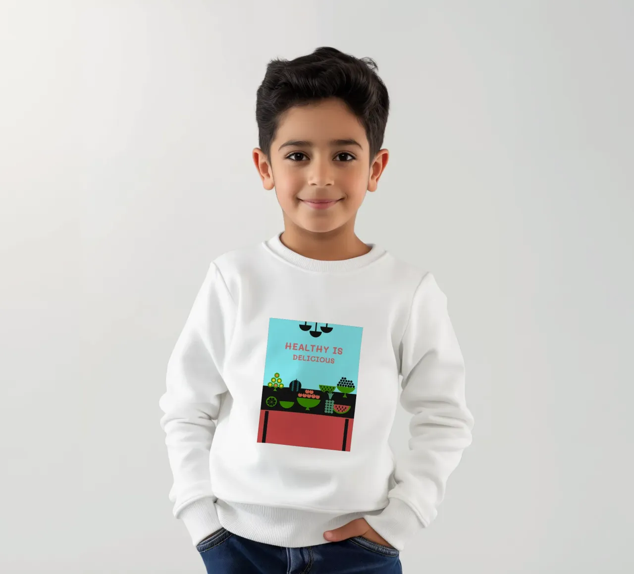 Cibo sano Frutta felpa bambino da LOOK DIFFERENT