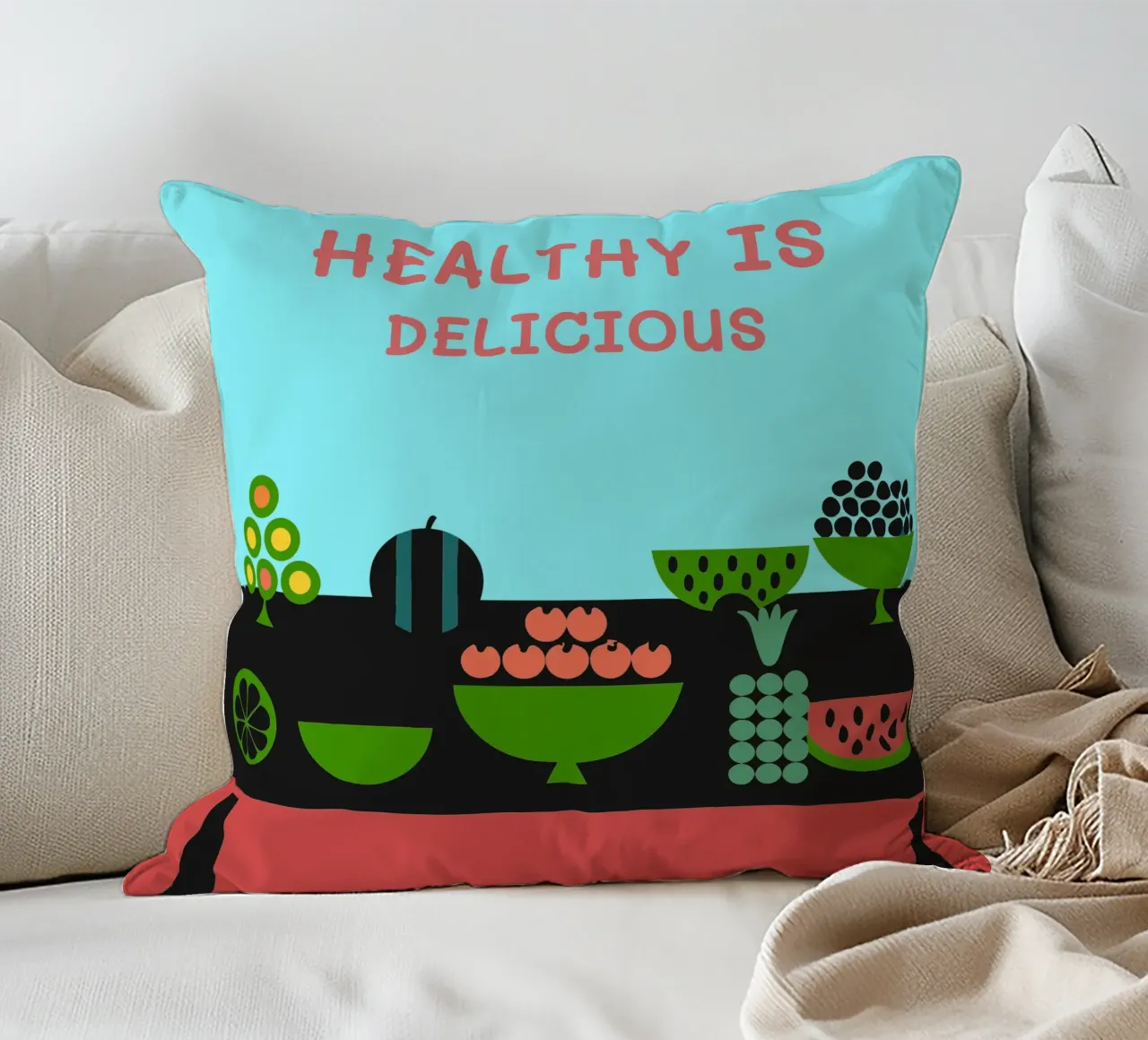 Cibo sano Frutta cuscino da LOOK DIFFERENT