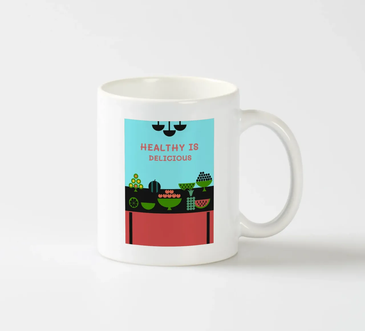 Cibo sano Frutta tazza in ceramica da LOOK DIFFERENT
