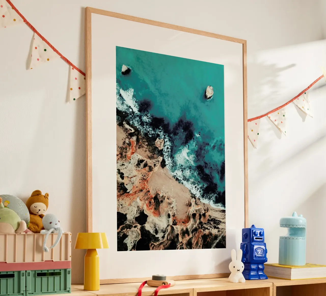 Atlantic Energy poster con telaio in plastica da Sebastian Hilgetag