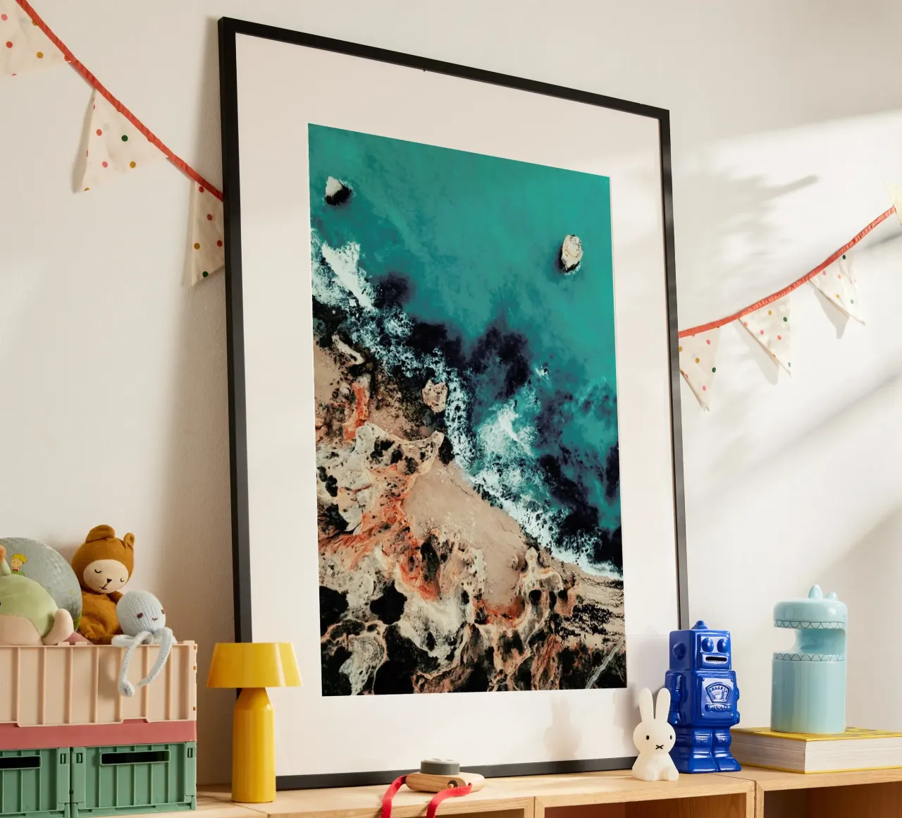 Atlantic Energy poster con telaio in plastica da Sebastian Hilgetag