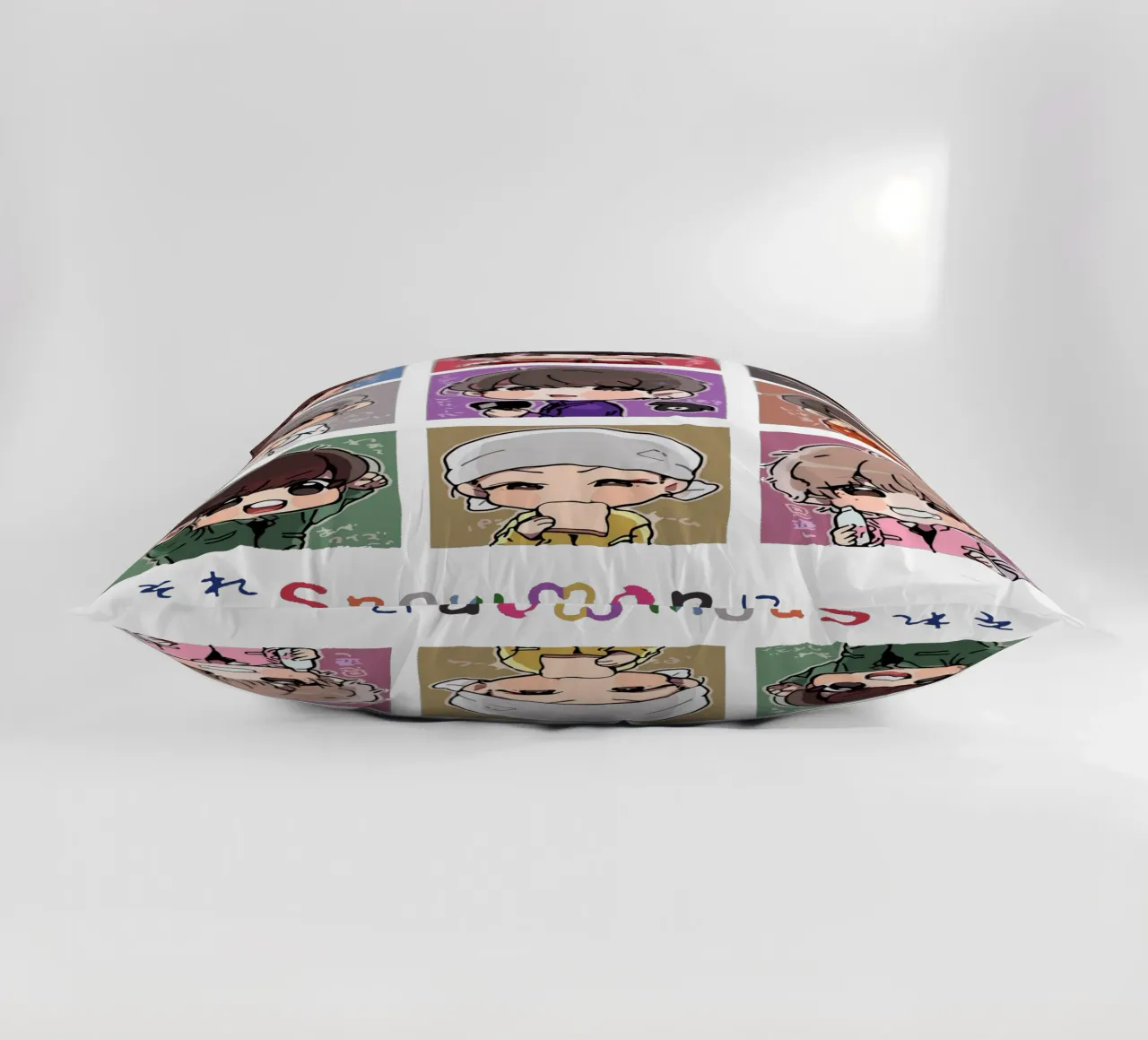 snow man band decorative cushion by matilda Shop