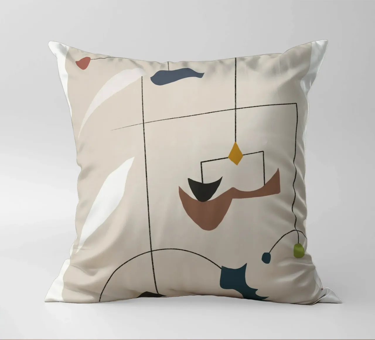 Forme geometriche minimali in armonia cuscino da Little Dean