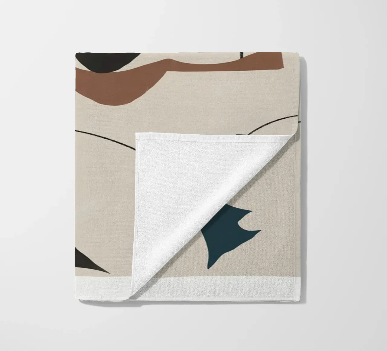 Forme geometriche minimali in armonia telo mare da Little Dean
