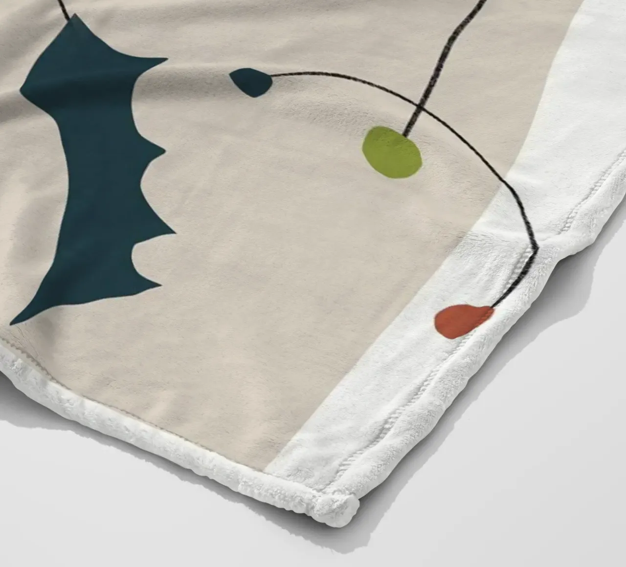 Forme geometriche minimali in armonia coperta in pile da Little Dean