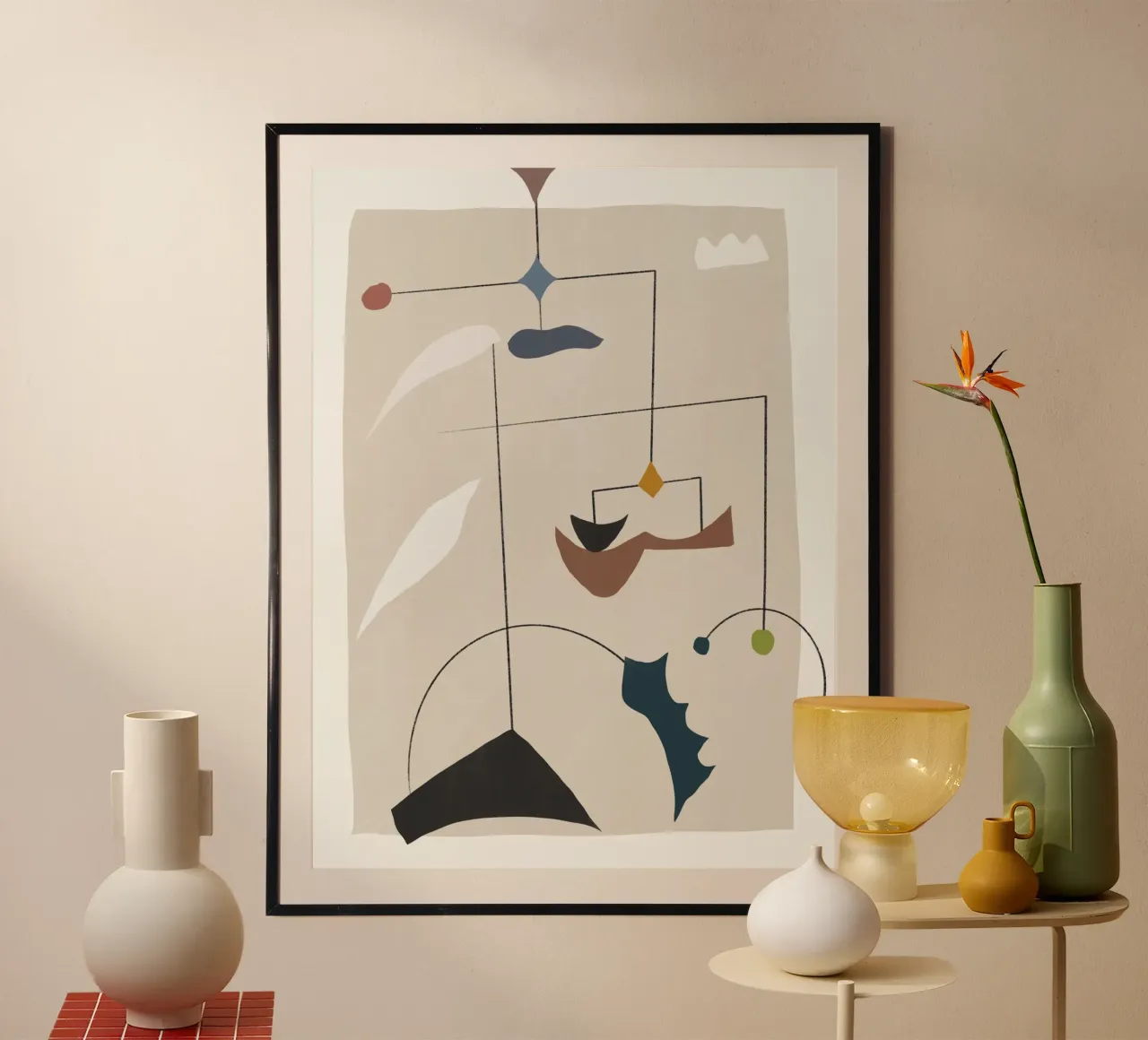 Forme geometriche minimali in armonia poster da Little Dean
