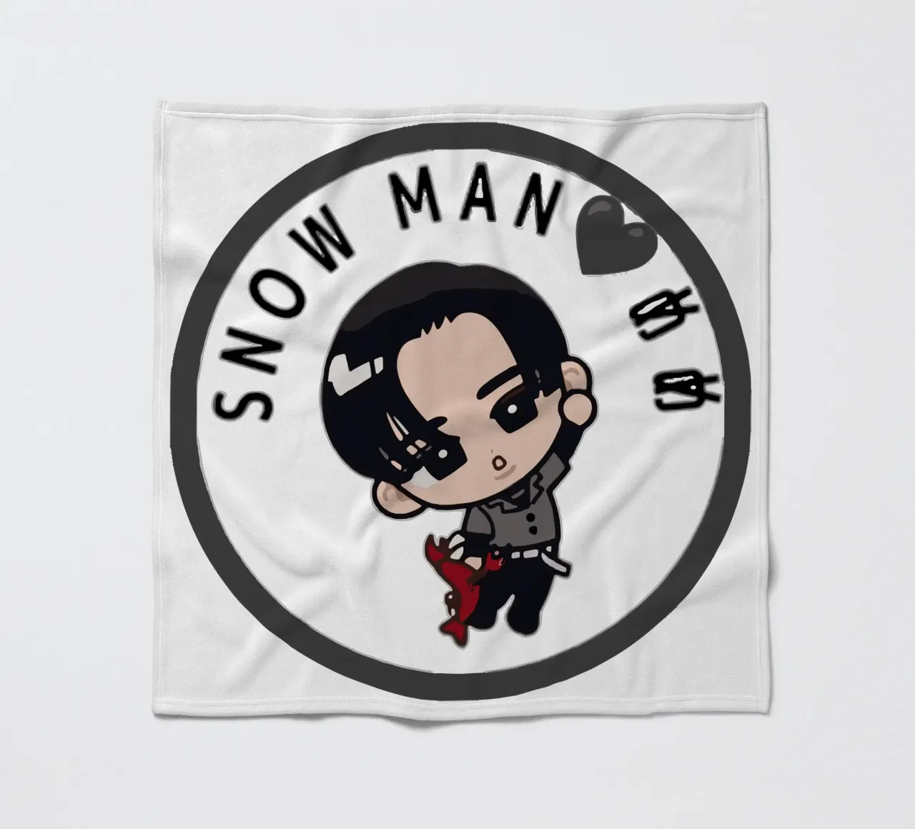 snow man boy cute fleece blanket by matilda Shop