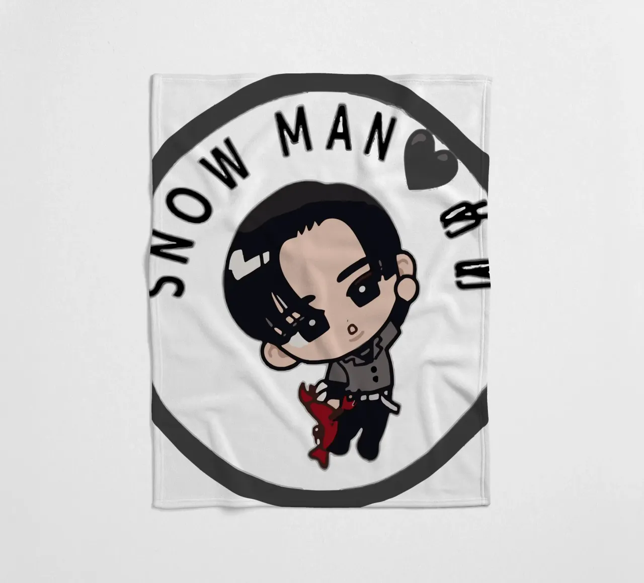 snow man boy cute fleece blanket by matilda Shop