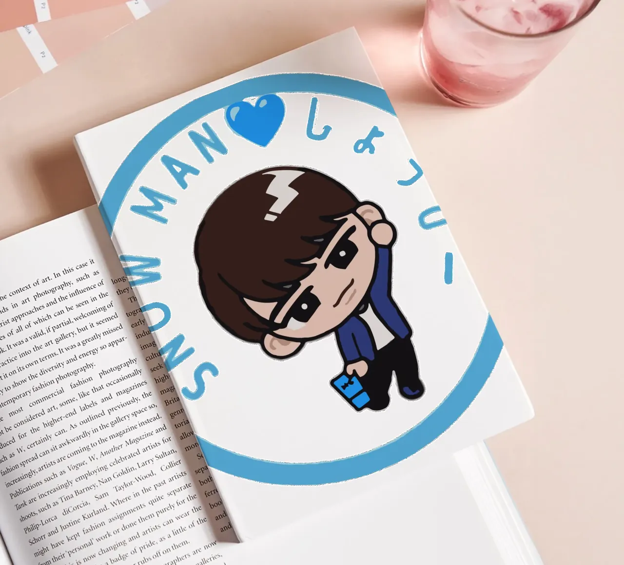 snow man boy notebook by matilda Shop