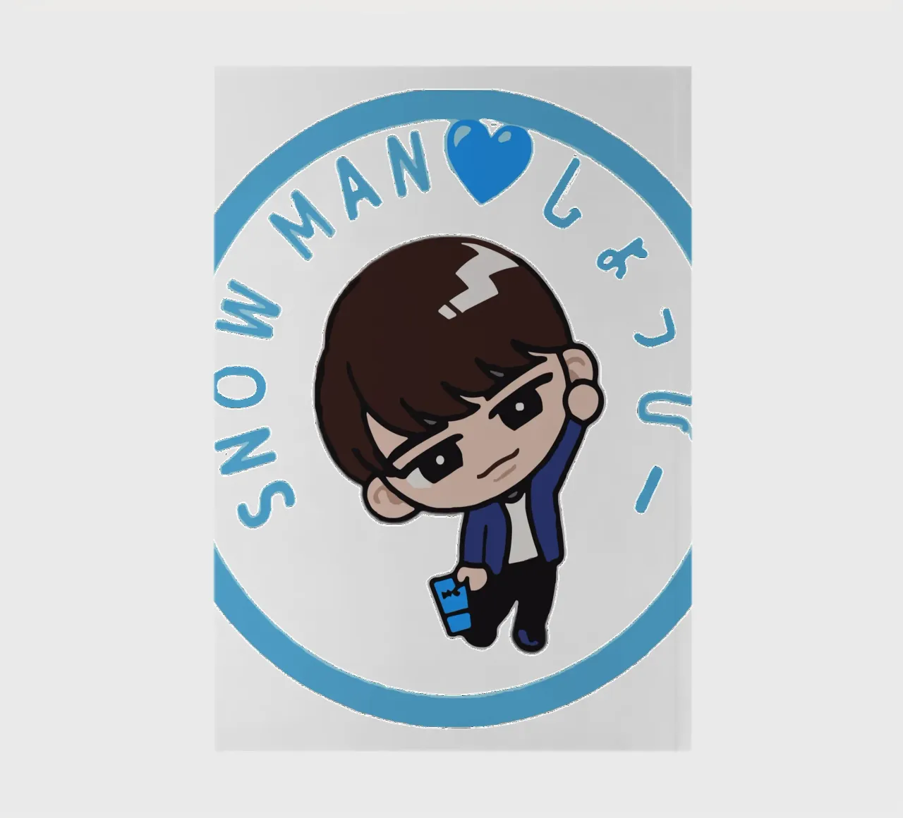 snow man boy notebook by matilda Shop