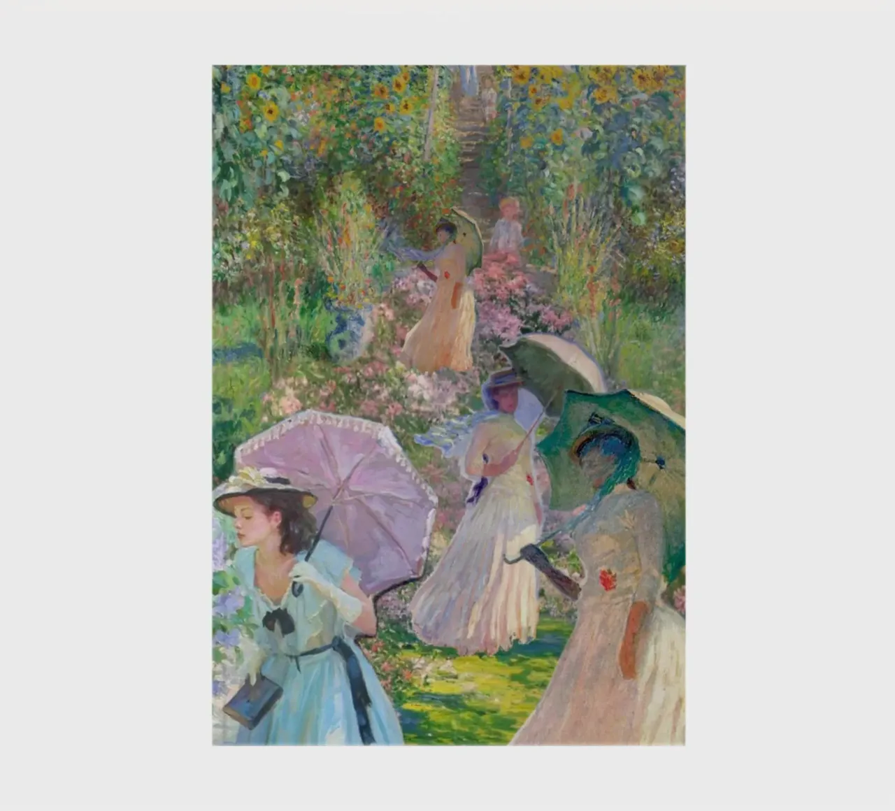 the ladies are in claude monet's flowering garden notebook by belong shop