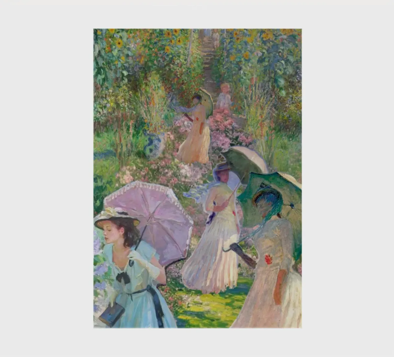 the ladies are in claude monet's flowering garden notebook by belong shop