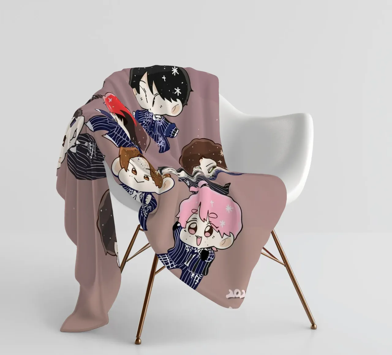 Snow Man boyband fleece blanket by matilda Shop