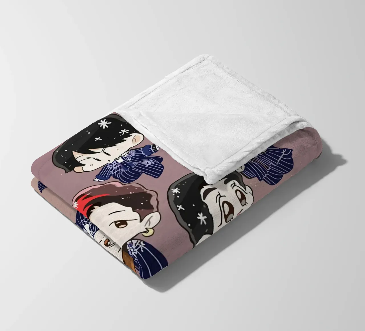 Snow Man boyband fleece blanket by matilda Shop