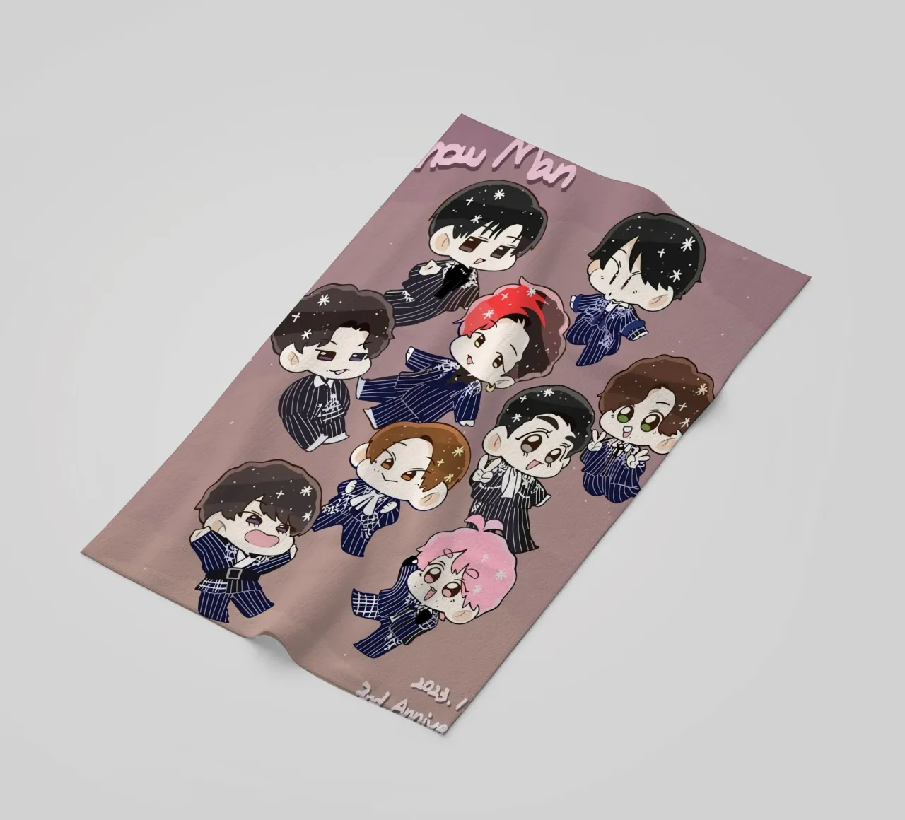 Snow Man boyband beach towel by matilda Shop