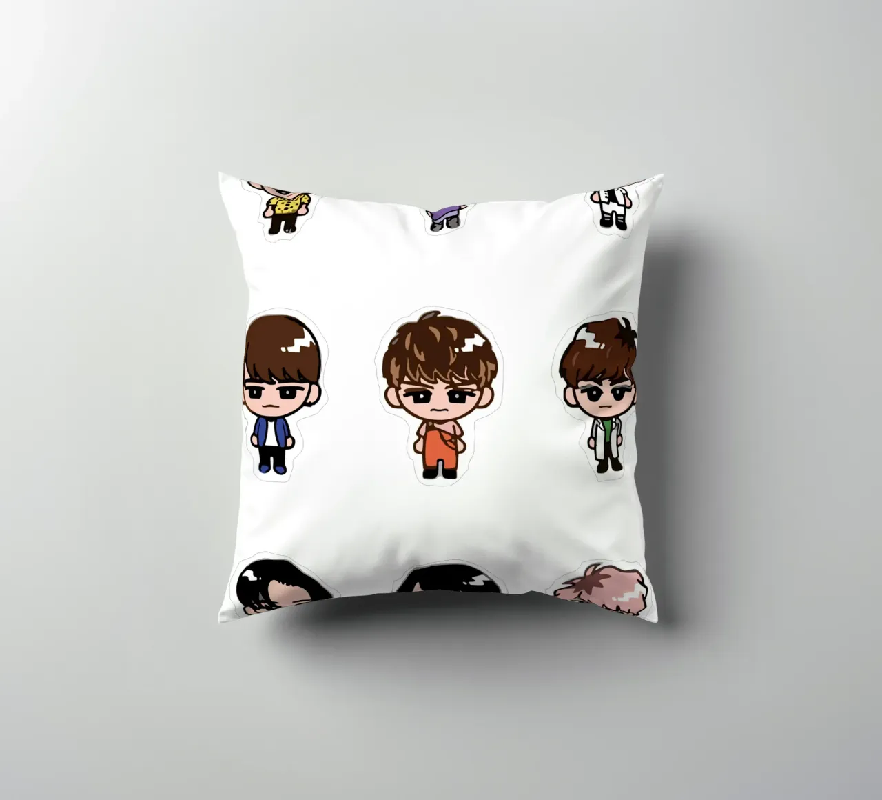Snow Man Chibi decorative cushion by matilda Shop