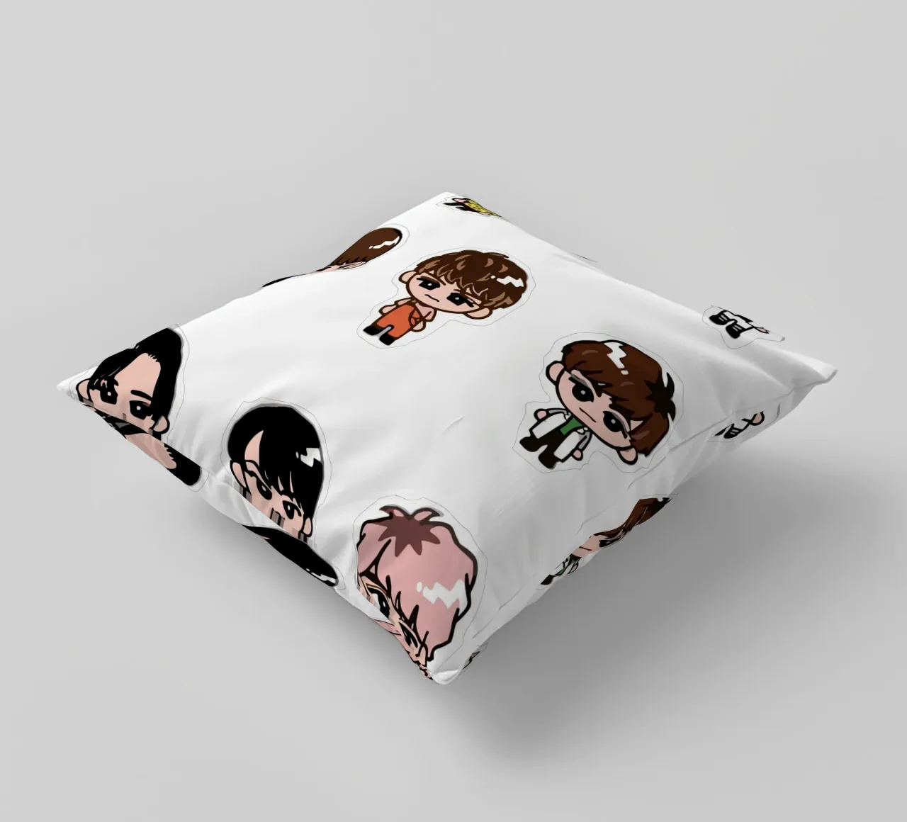 Snow Man Chibi decorative cushion by matilda Shop