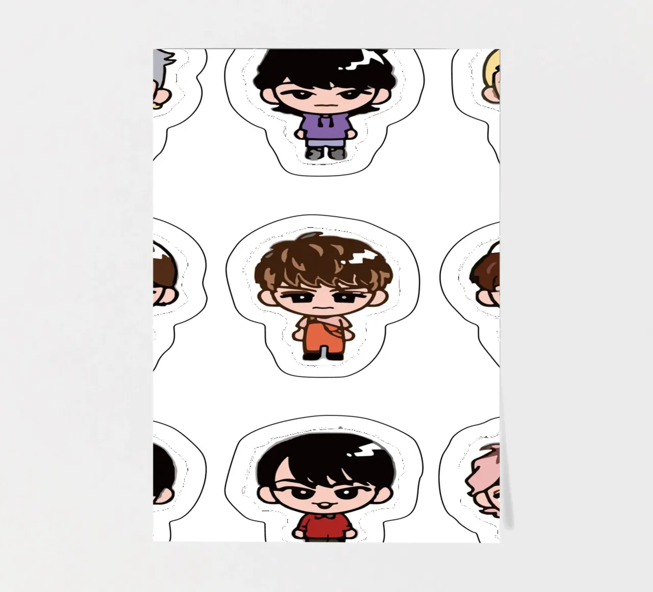 Snow Man Chibi sticker sheet by matilda Shop