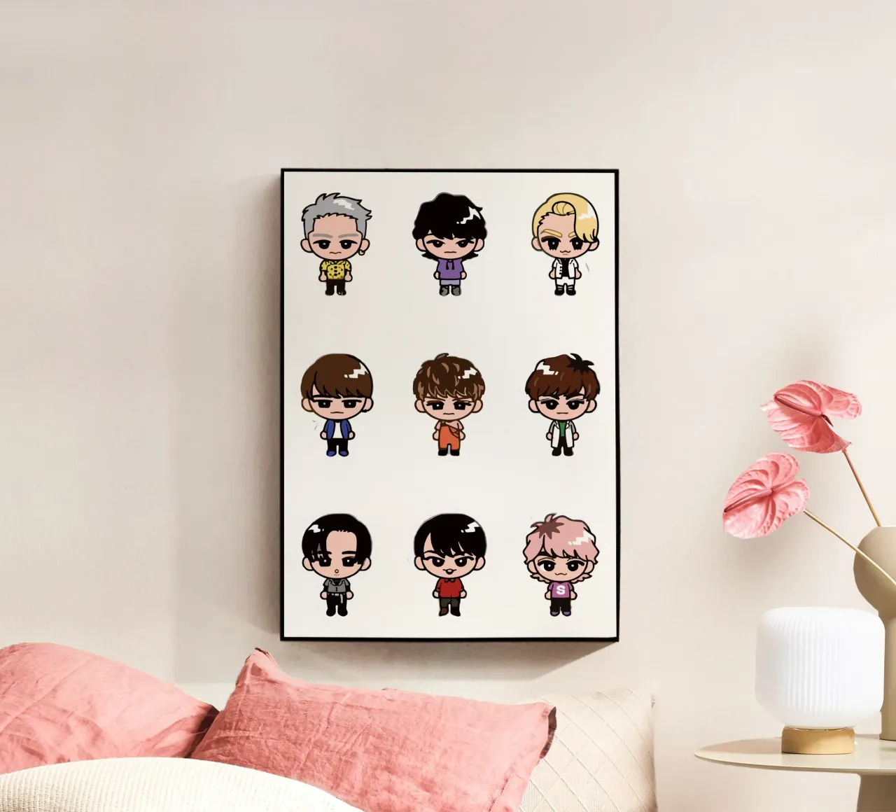 Snow Man Chibi acrylic glass by matilda Shop