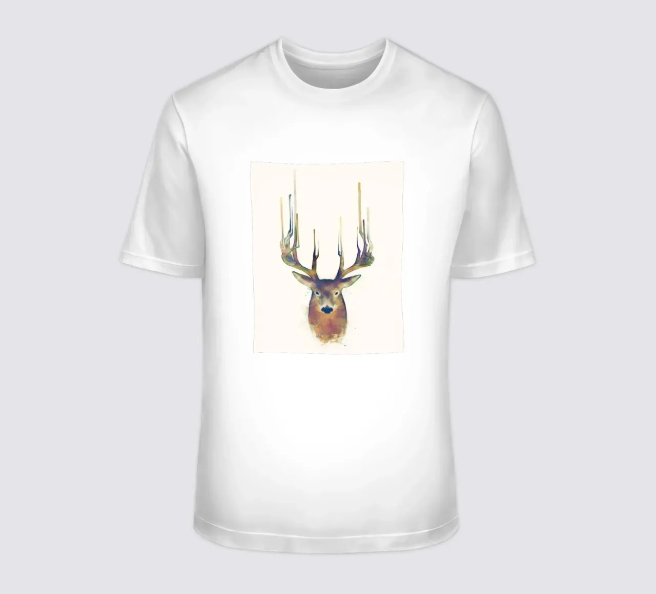 testa di cervo decorazione d'interni claude monet t-shirt da kbm store