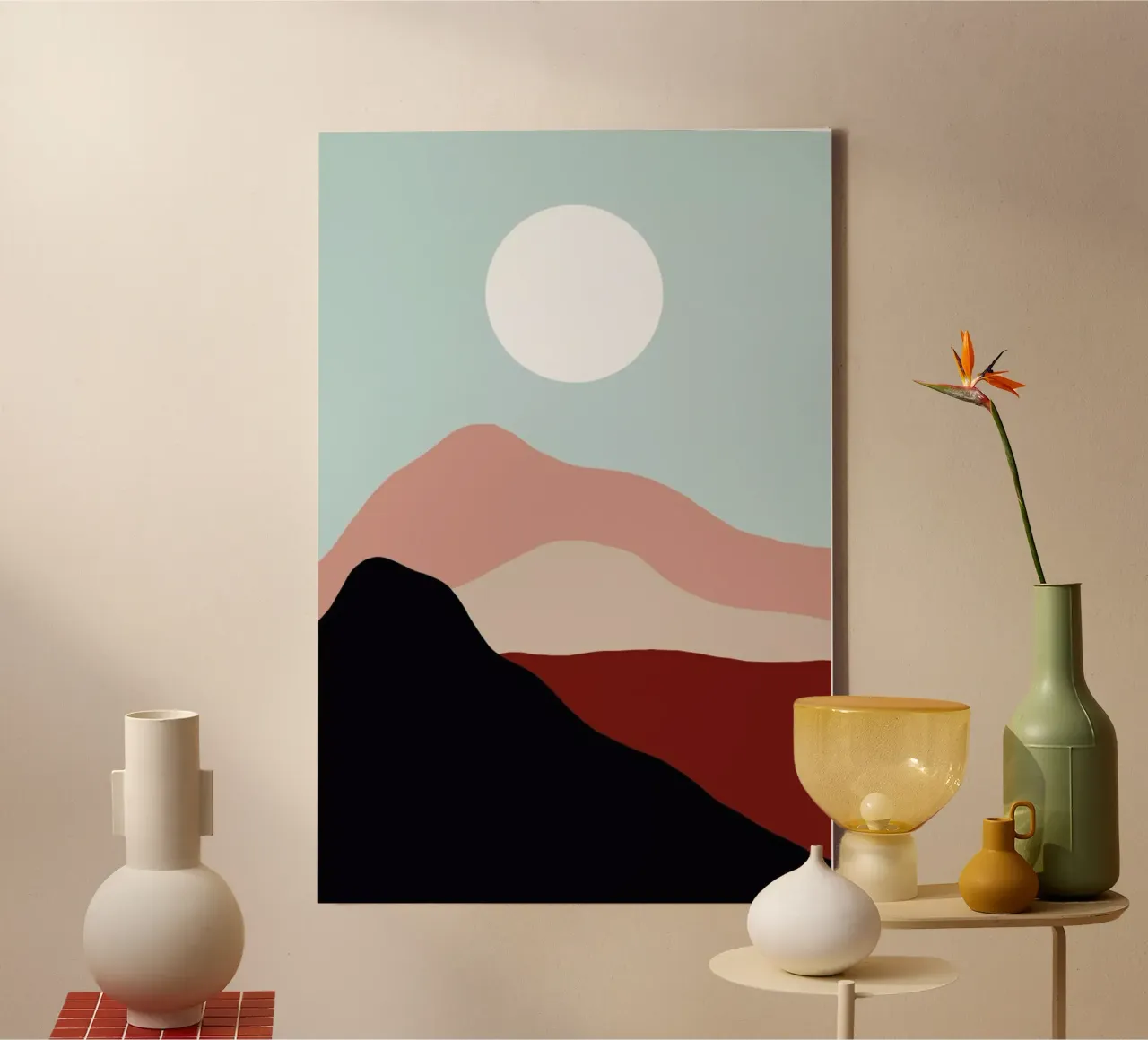 Rolling Desert Hills tela con Cornice a cassetta da Pure