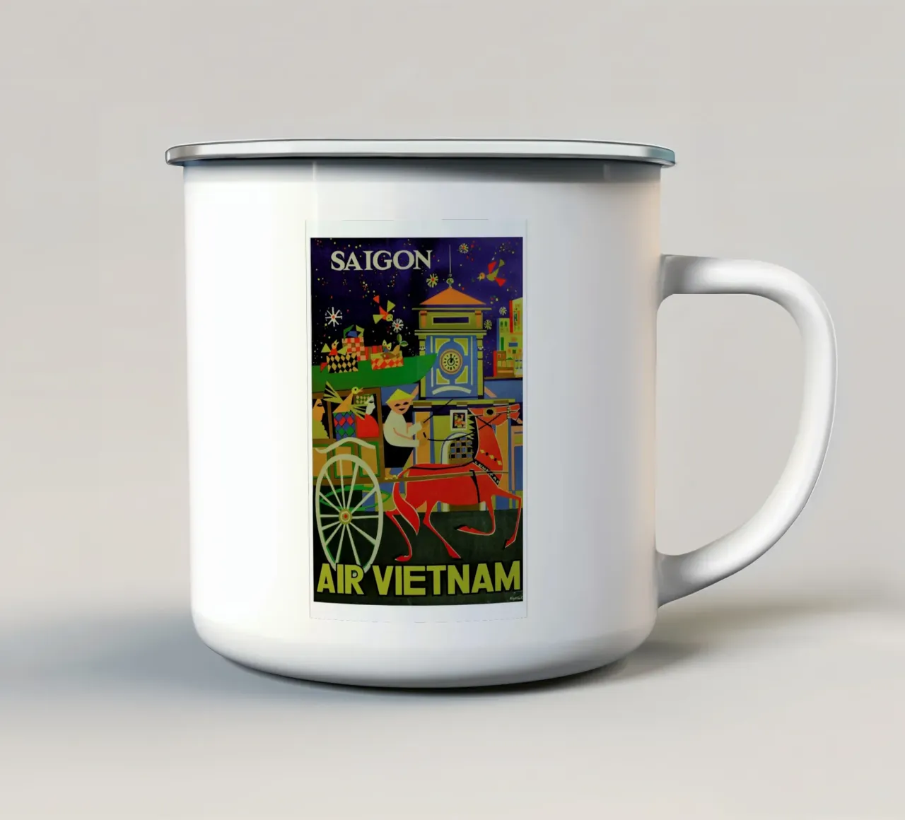 vietnam tazza in smalto da Robert Livingston