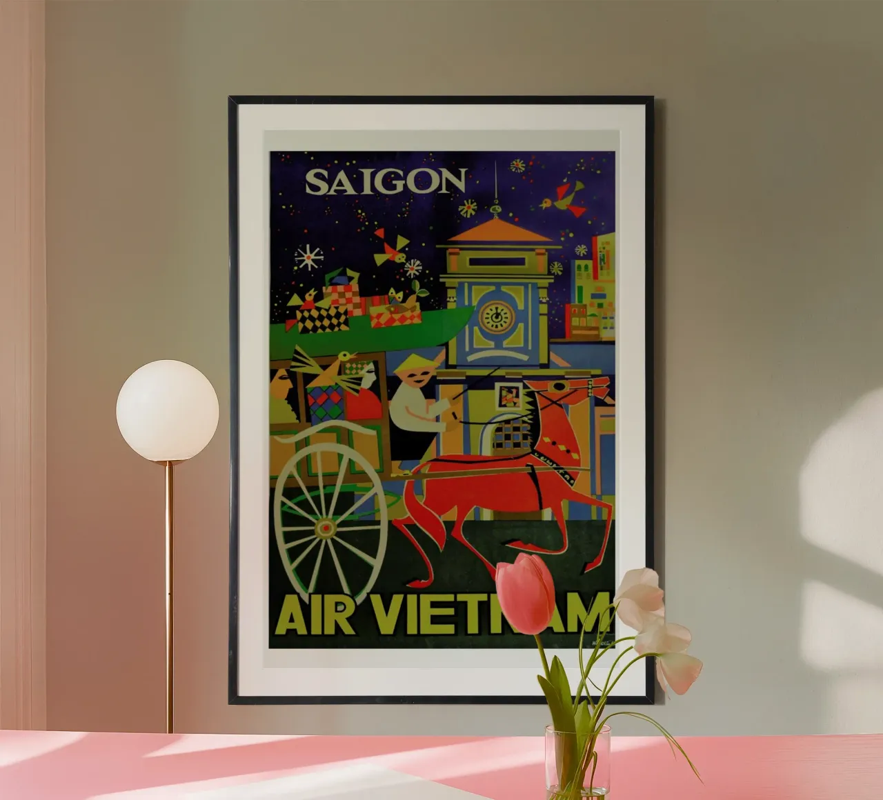 vietnam poster con telaio in plastica da Robert Livingston
