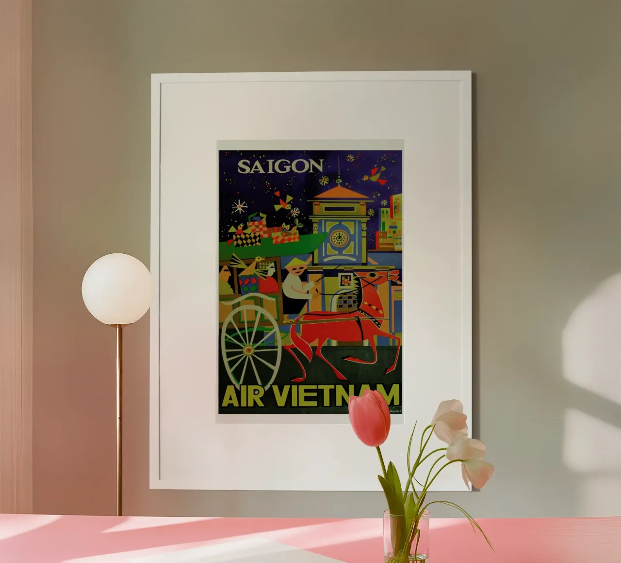 vietnam poster con telaio in plastica da Robert Livingston