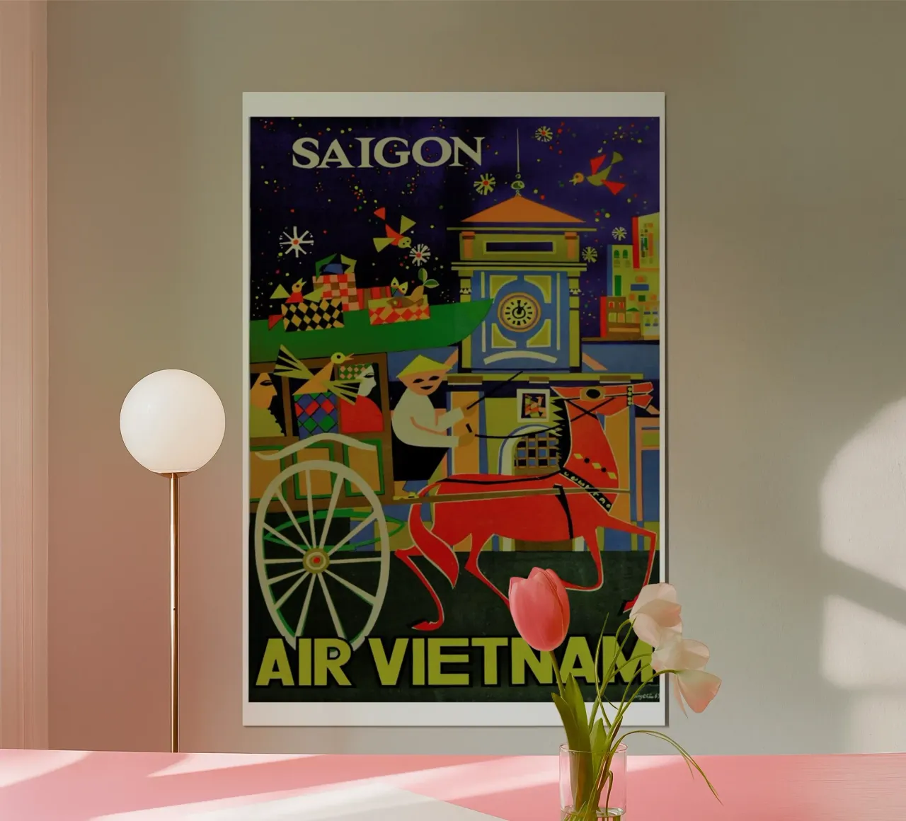 vietnam poster con telaio in plastica da Robert Livingston