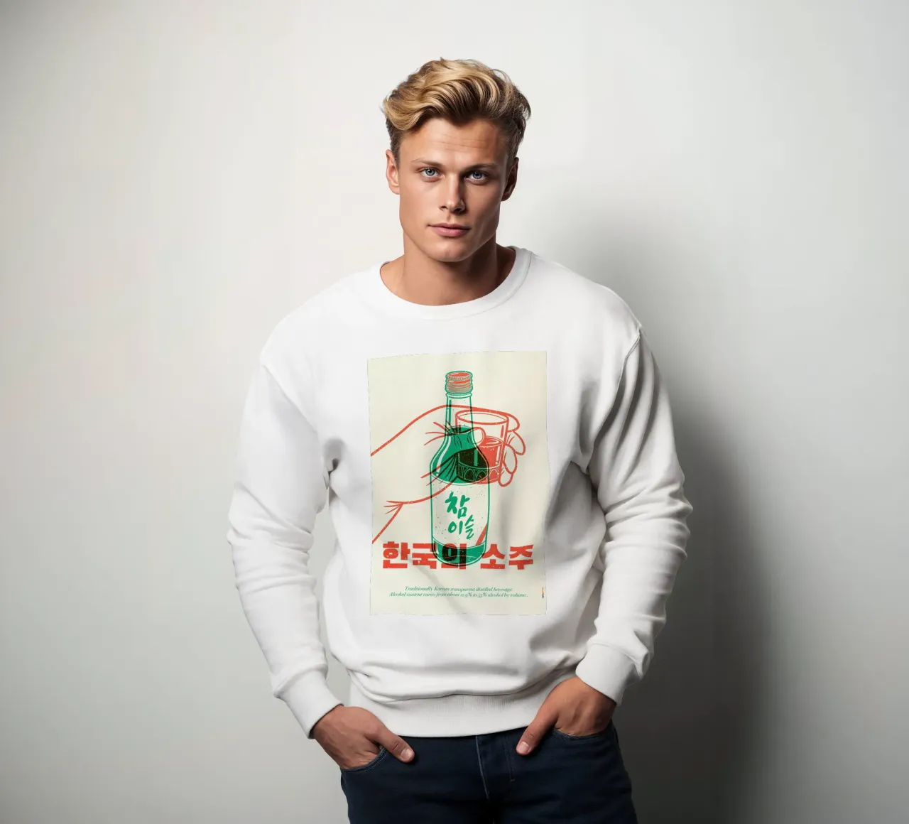 Korean Soju felpa da Rafa Gomes