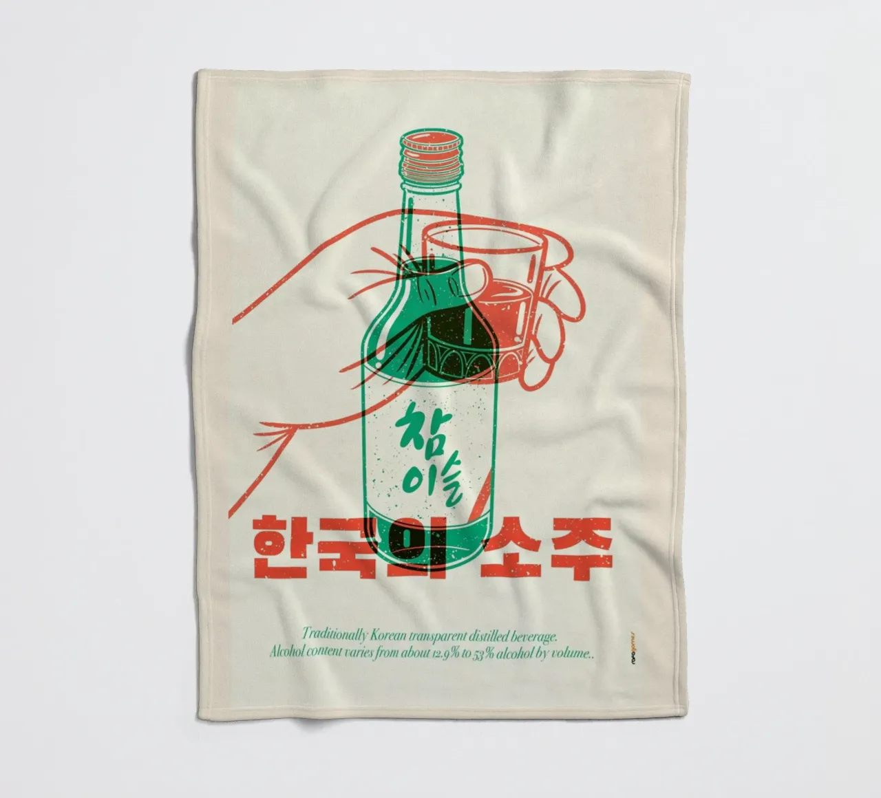 Korean Soju coperta in pile da Rafa Gomes