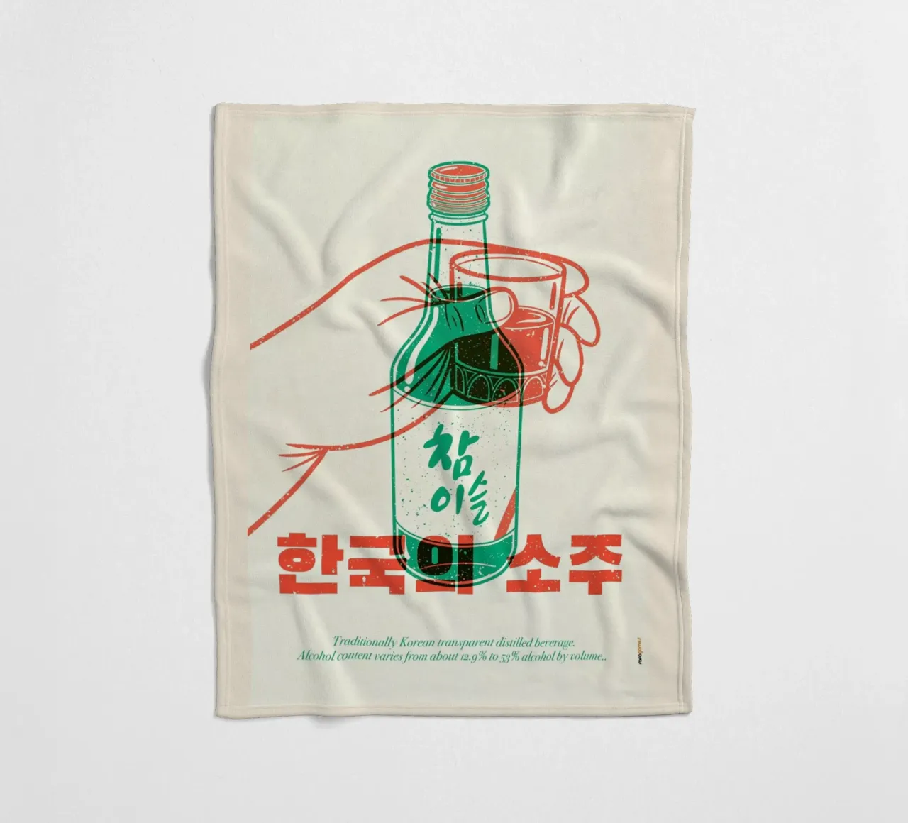 Korean Soju coperta in pile da Rafa Gomes