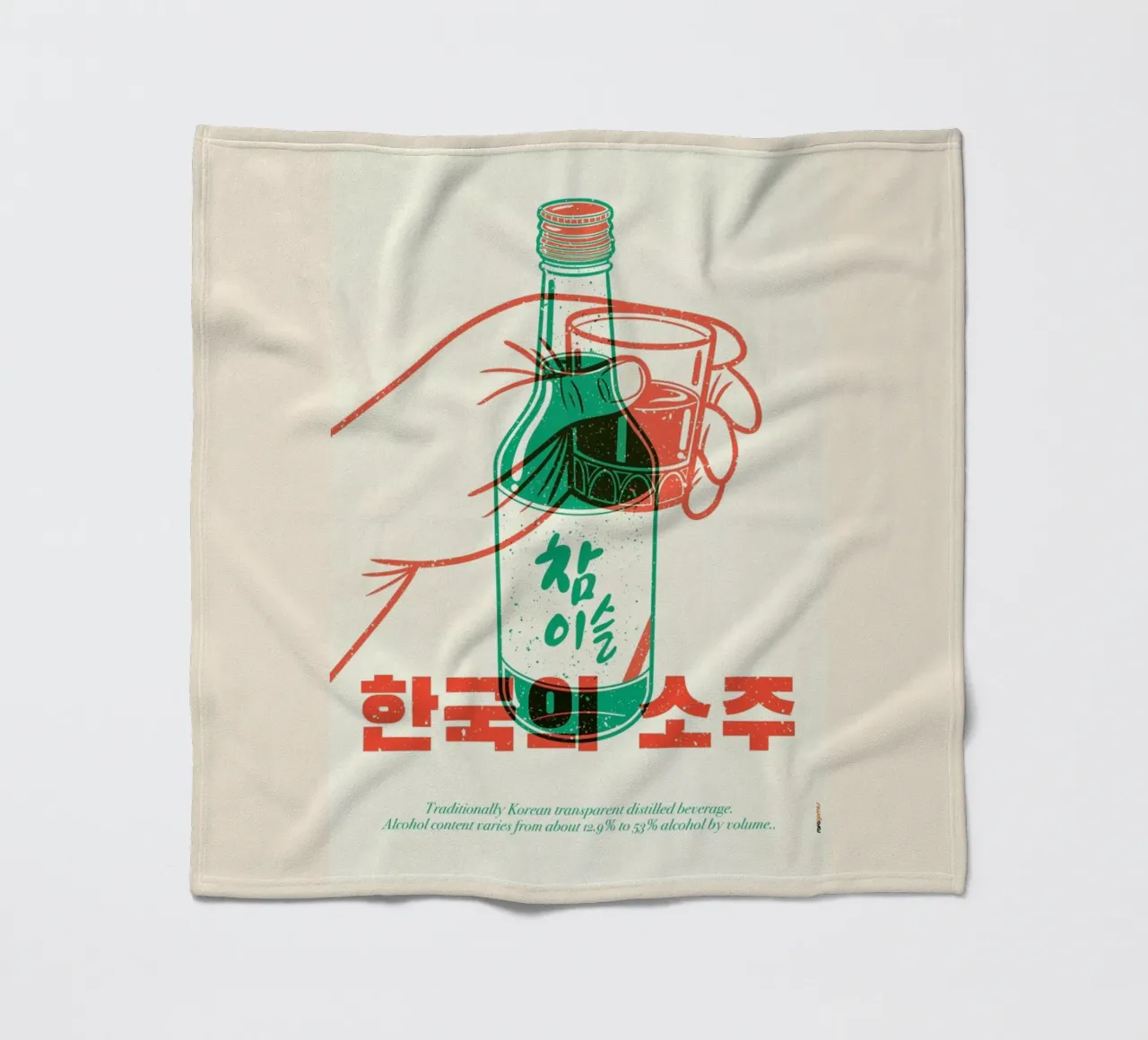 Korean Soju coperta in pile da Rafa Gomes