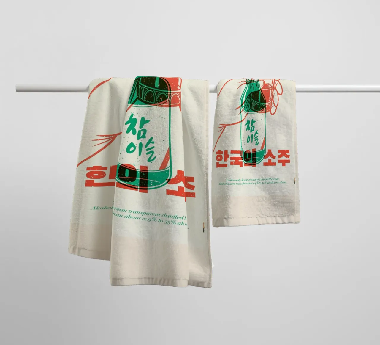Korean Soju asciugamano da bagno da Rafa Gomes