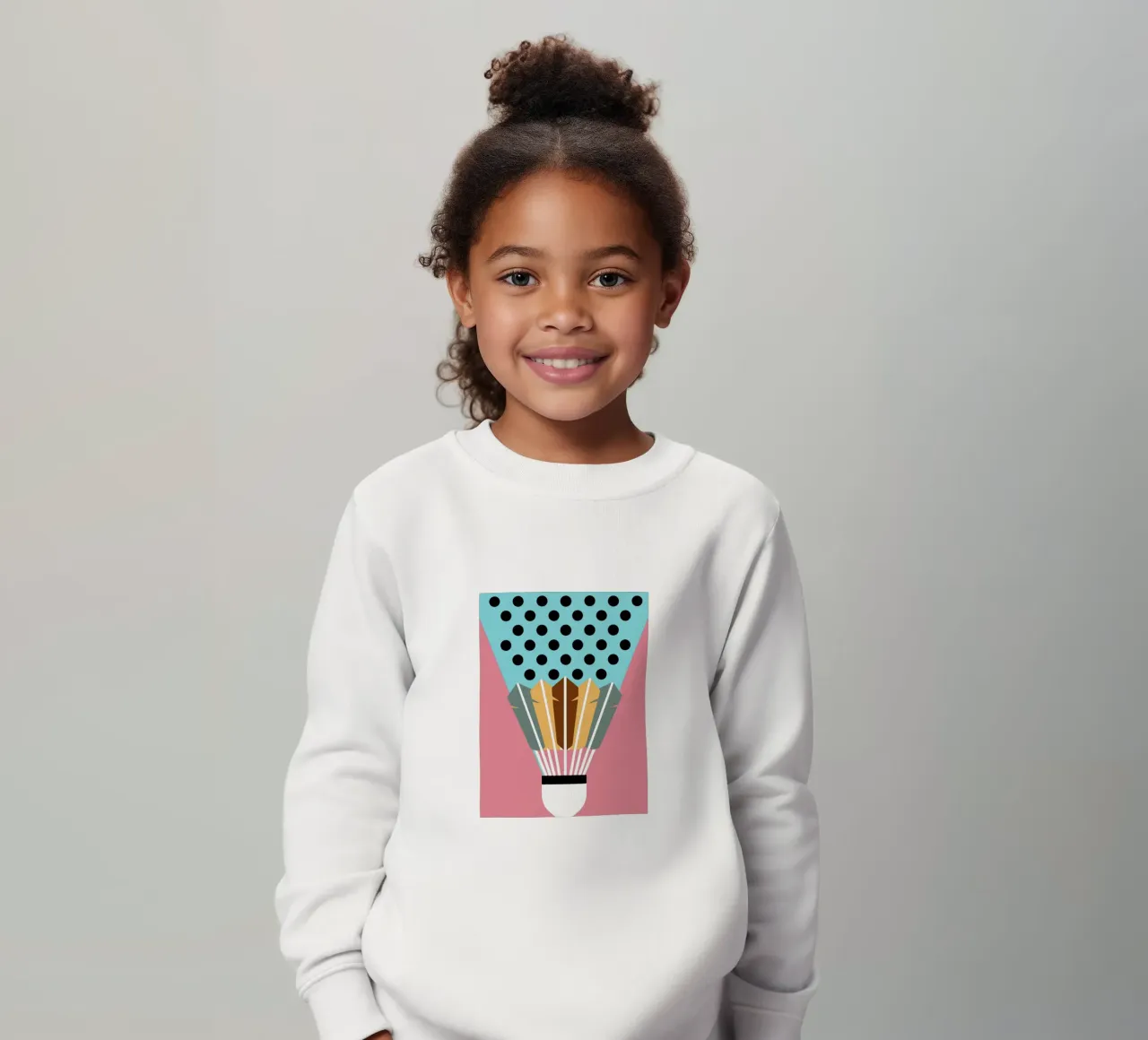 Badminton moderno felpa bambino da LOOK DIFFERENT