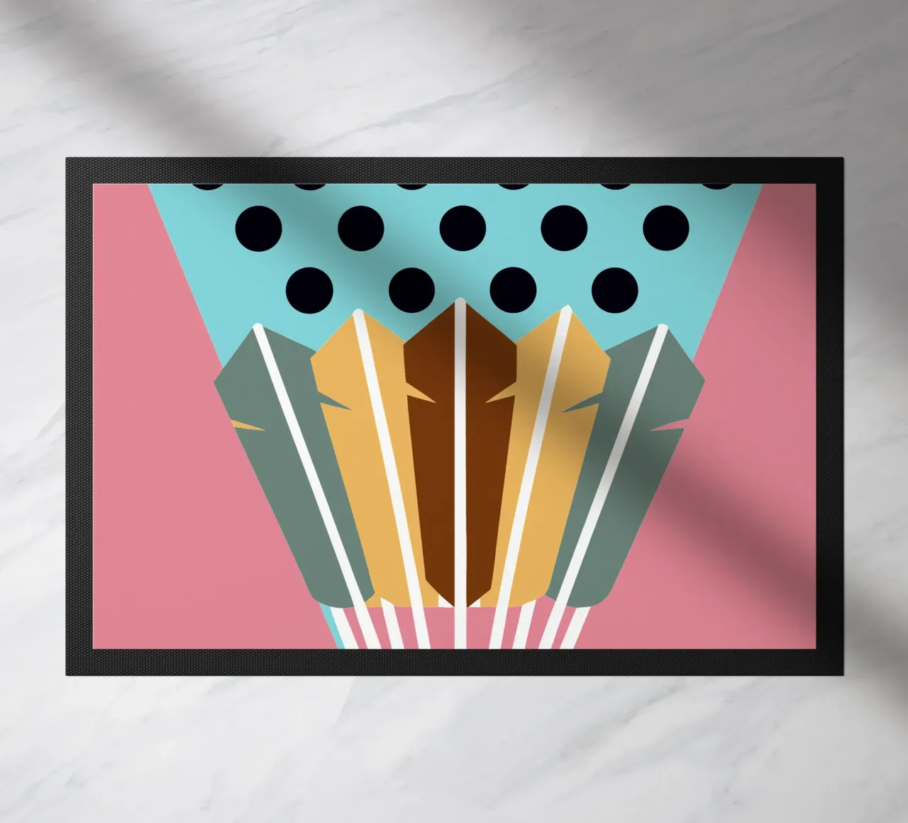Modern Badminton doormat by LOOK DIFFERENT