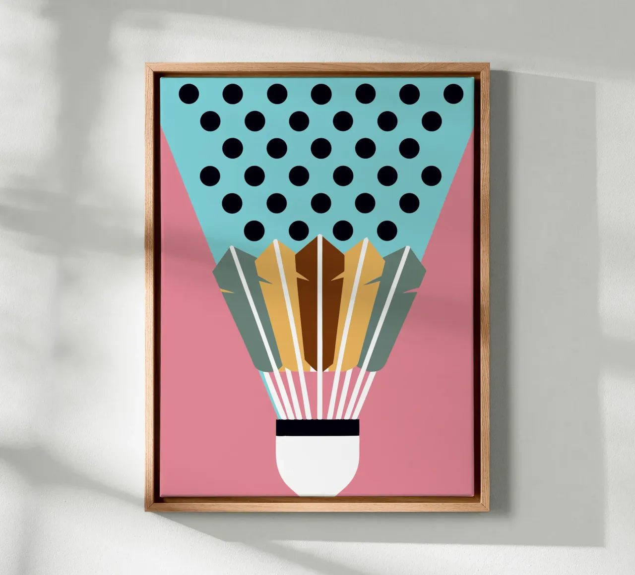 Modern Badminton canvas by LOOK DIFFERENT