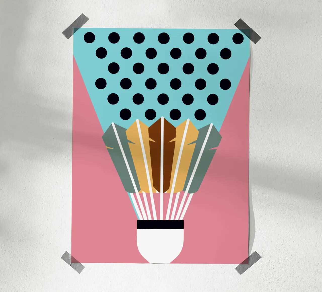 Badminton moderno carta hahnemühle da LOOK DIFFERENT