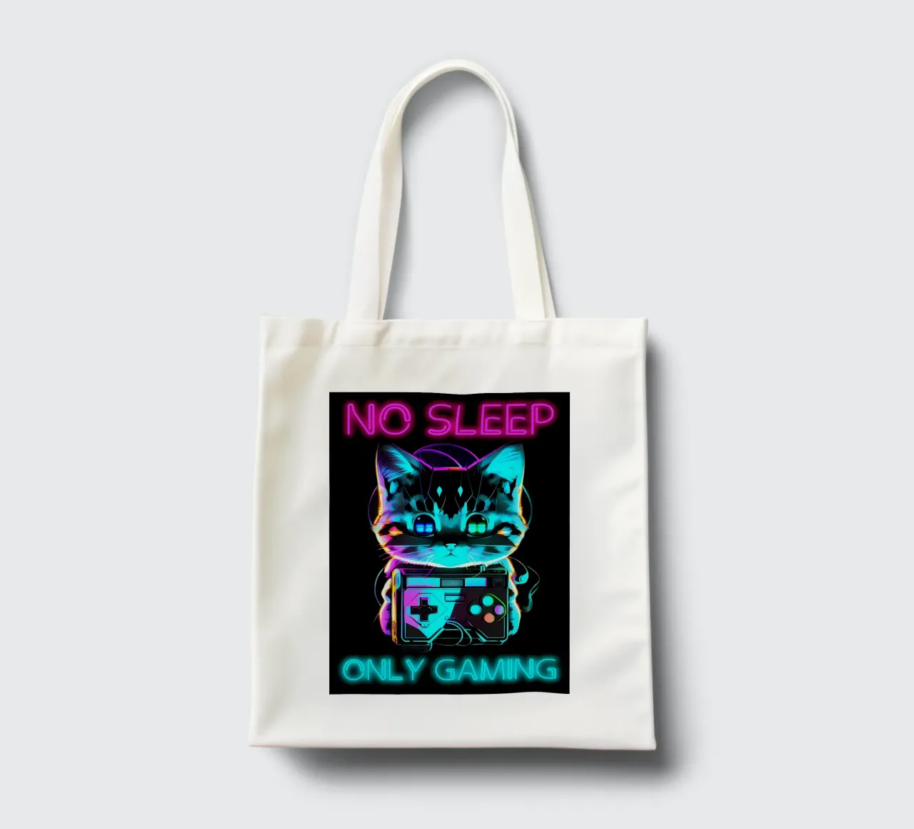 gatto console di gioco controller per videogiochi no sleep gaming neo borsa in juta da Demetrius Parker