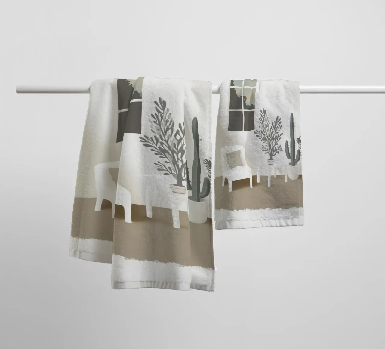 Boho-style sense of space towel by Carinaprint