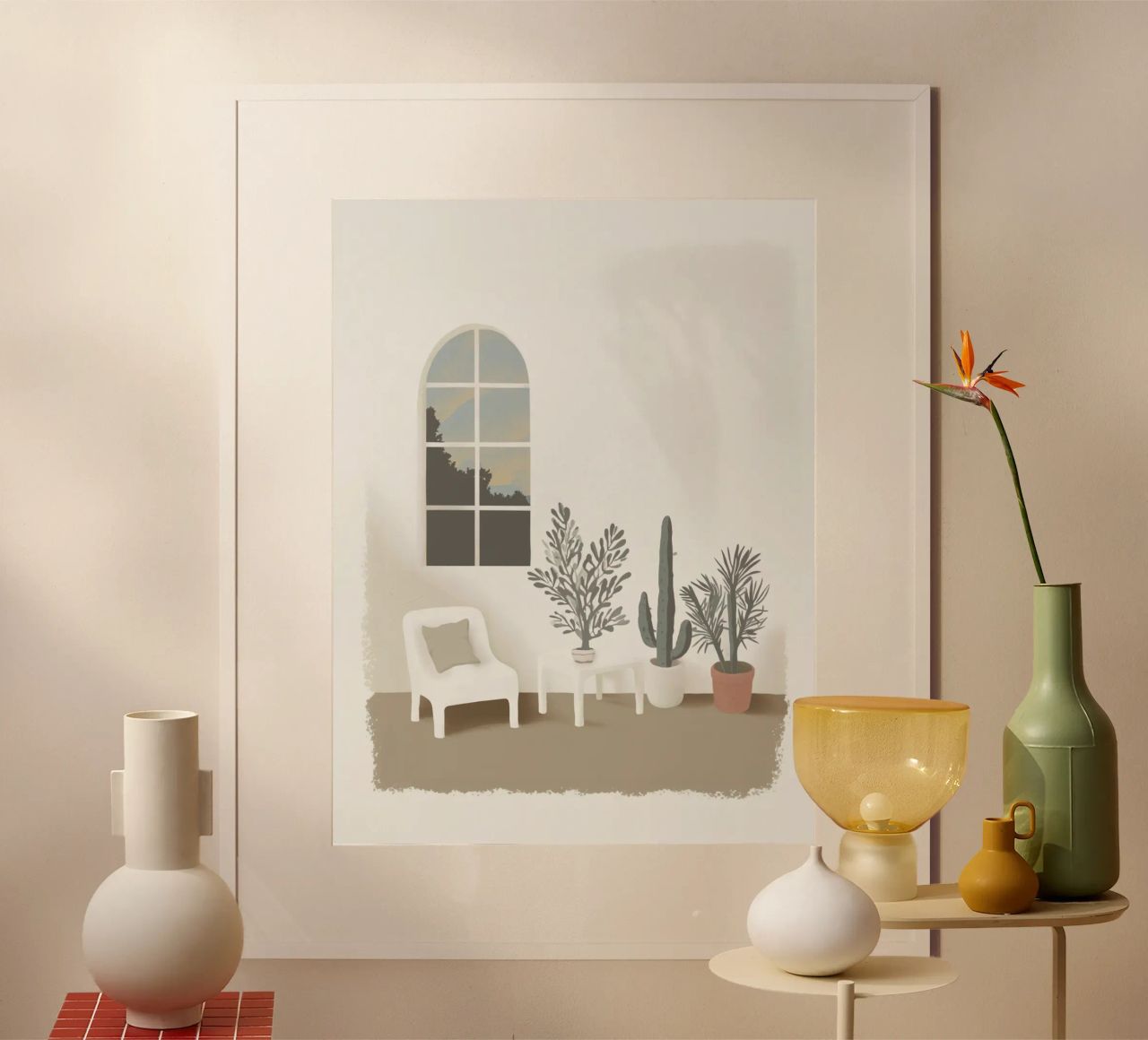 Senso dello spazio in stile bohémien poster da Carinaprint