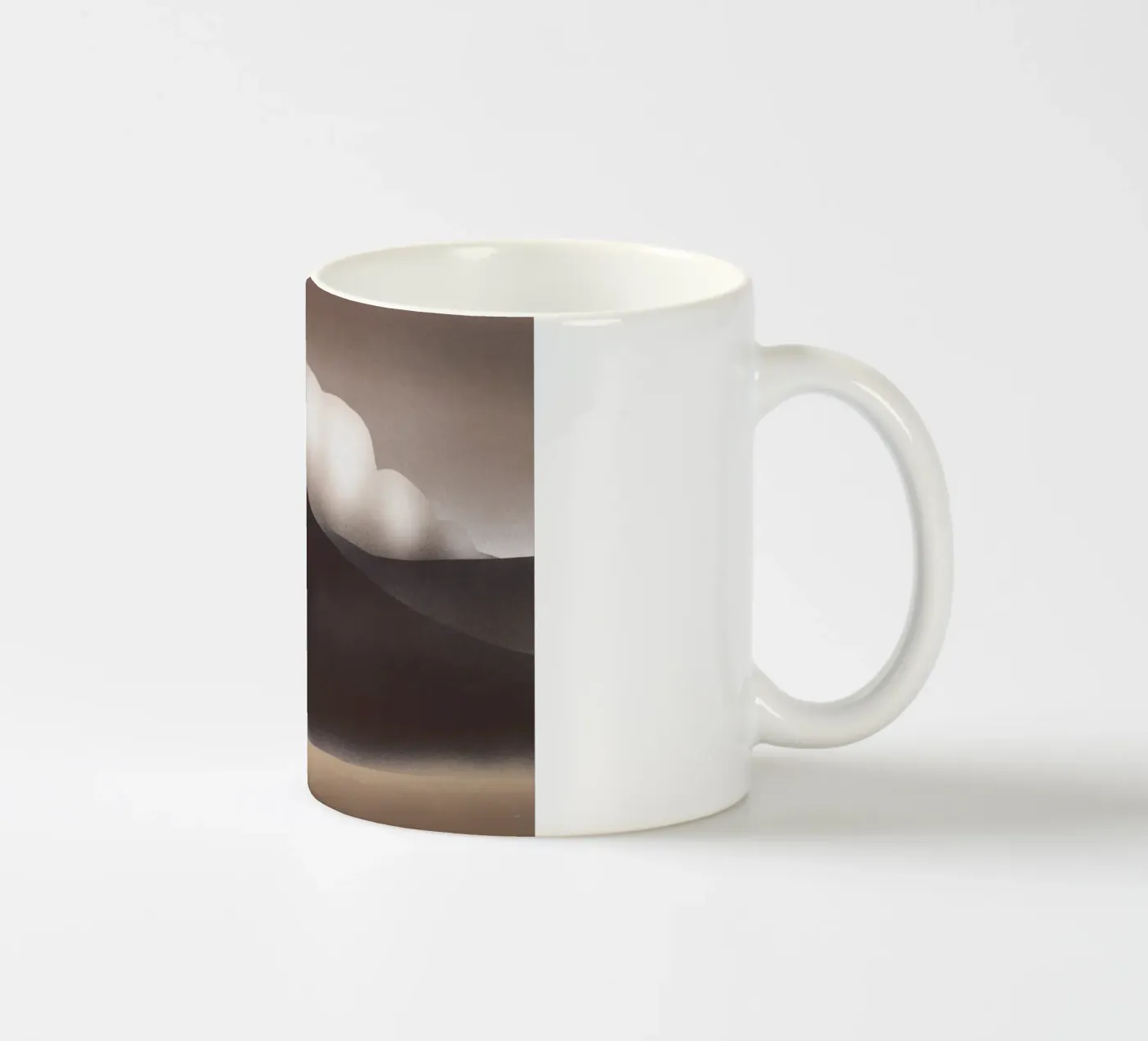 Rolling cloud ceramic mug by Little Dean