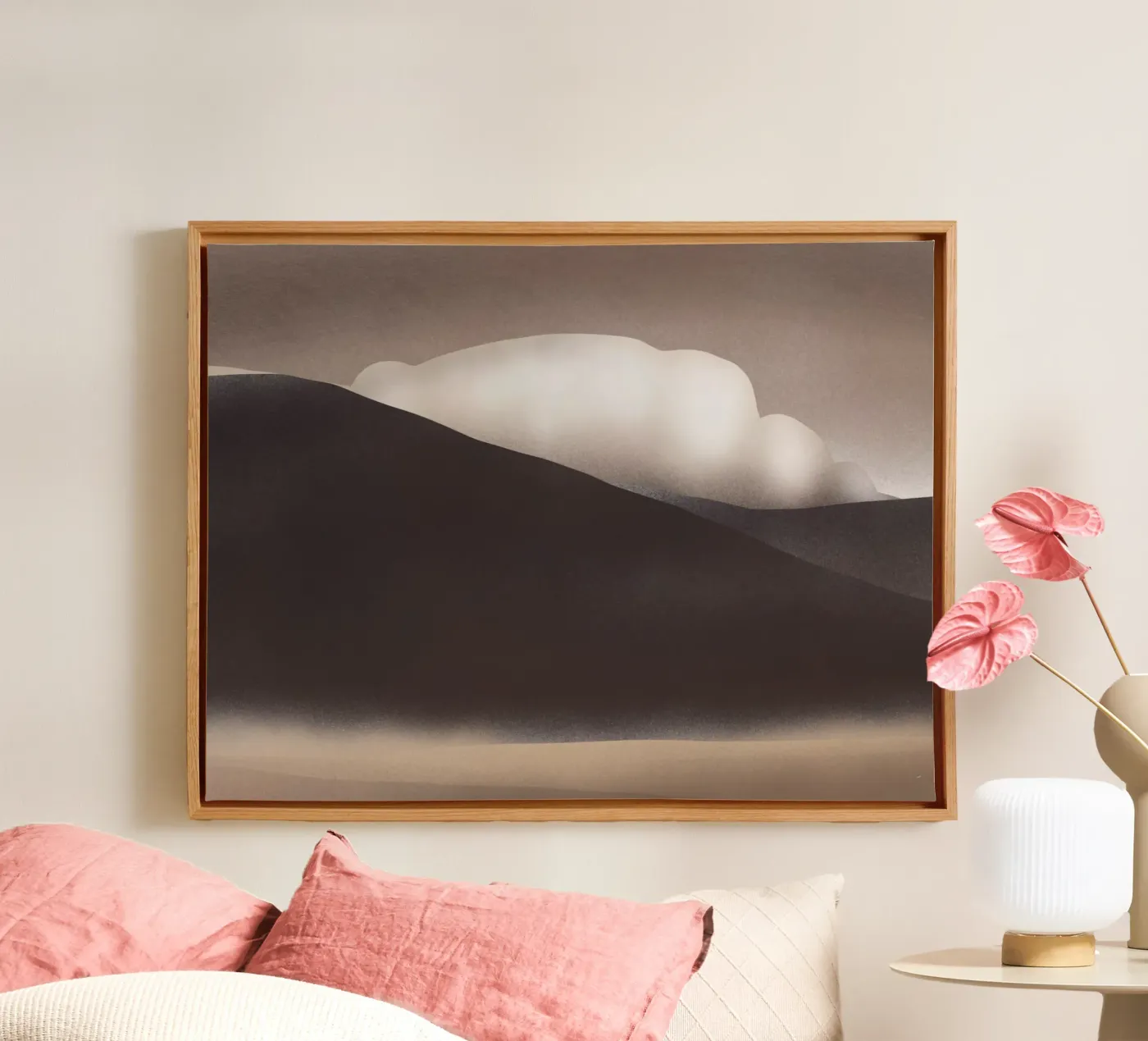 Rolling cloud canvas by Little Dean