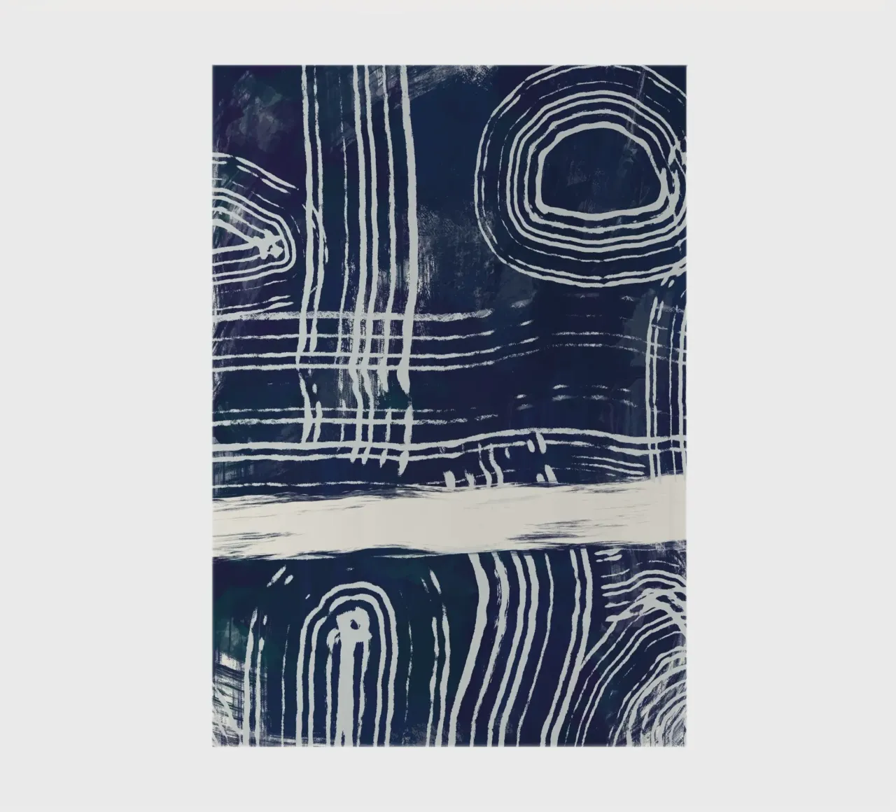 Ultramarine and line art notebook by Little Dean