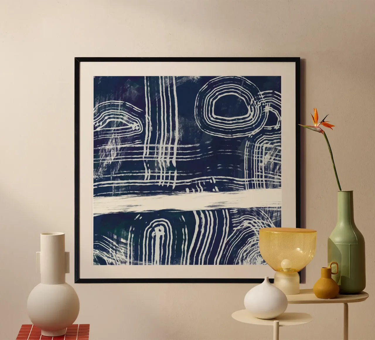 Ultramarine and line art hahnemühle by Little Dean