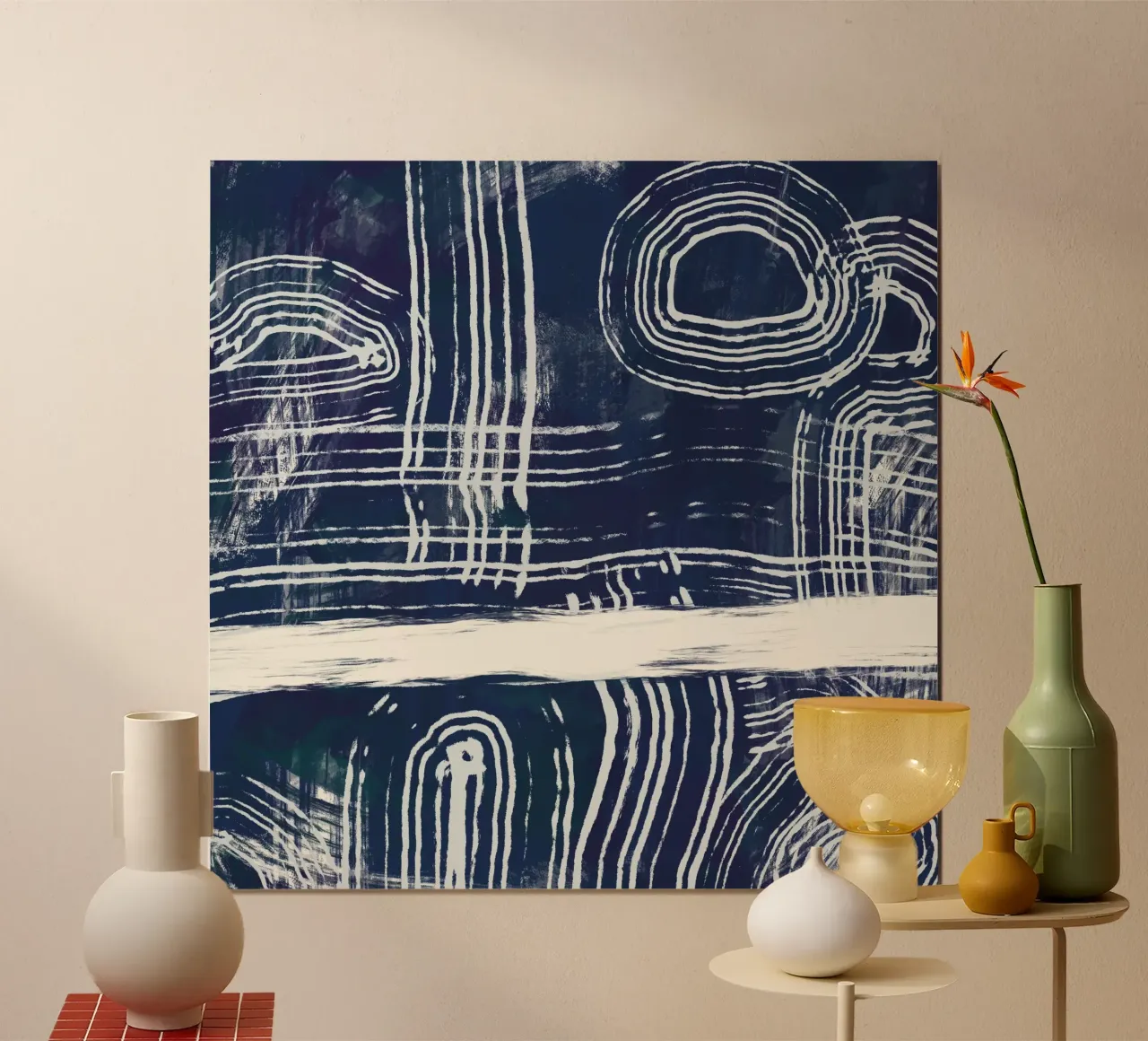 Ultramarine and line art hahnemühle by Little Dean